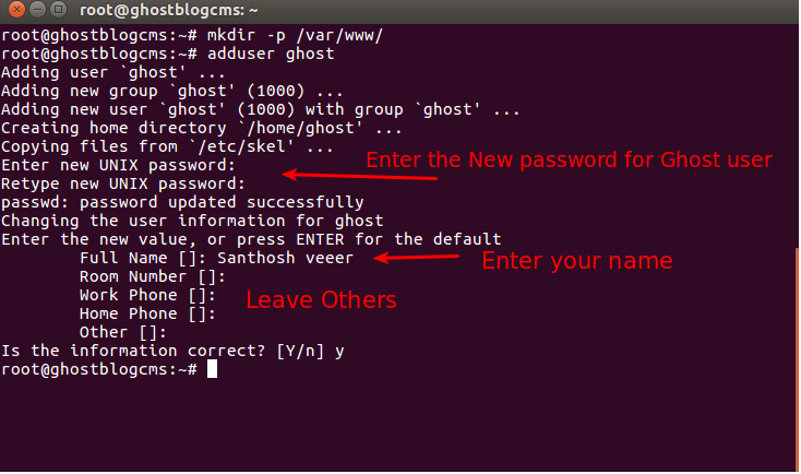 install Ghost Blog CMS on Ubuntu 