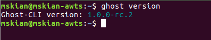 Ghost-CLI