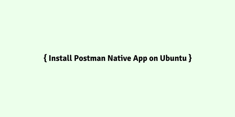 install postman